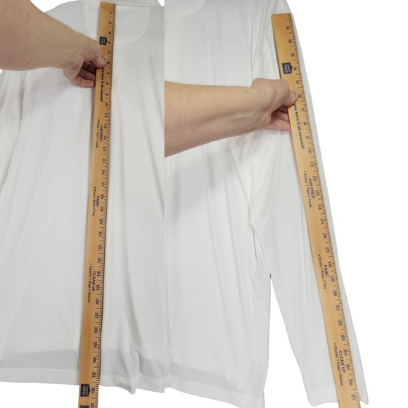 Johnnie-O Men L Long Sleeve Polo Shirt White 123rd US Open LACC 2023 Golf UPF 50 - Picture 8 of 16